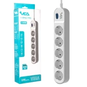 Vea VE-VEGA105 A Class 5'Li Anahtarlı 1.5 Metre Akım Korumalı Priz thumbnail 4