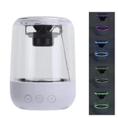 Magicvoice MV-24696 600 Mah Taşınabilir RGB Mikrofonlu Aux-TF-Bluetooth 3 Watt Hoparlör (Beyaz) thumbnail 1