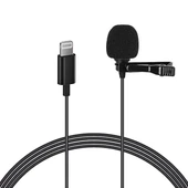 Magicvoice JH-041 Cep Telefonu İçin Lightning Youtuber Yaka Mikrofonu thumbnail 1