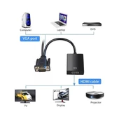 Fully G-537K VGA To HDMI Çevirici Adaptör 3.5 Mm Ses Girişli - 2
