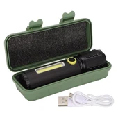 Powermaster JF-72 Power Led, COB Led Zoomlu Flash Özellikli Şarjlı Metal Kasa Profesyonel El Feneri - 3