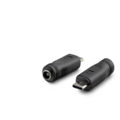 Notebook Adaptör Ucu Çevirici Type-C (M) To 5.5*2.5 (F) 10Lu Paket Siyah HDX1340 - 1