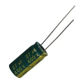 27 MF 400 V İnce Uzun Bacak Kondansatör thumbnail 1