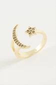 Ay Yıldız Zirkon Taşlı Yüzük thumbnail 1