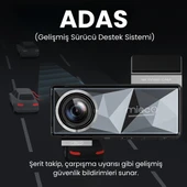 Mieco A11 Wifi/ 4K UHD/ 150 Ultra Geniş Açı/ GPS/ ADAS/ Ön+Arka Araç Kamerası (2025) + Hafıza Kartı Hediyeli thumbnail 3