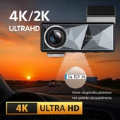 Mieco A11 Wifi/ 4K UHD/ 150 Ultra Geniş Açı/ GPS/ ADAS/ Ön+Arka Araç Kamerası (2025) + Hafıza Kartı Hediyeli thumbnail 2