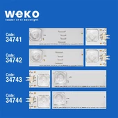 Wkset-5045 34741X4 34742X4 34743X4 34744X4 Arcelik_55_Apollon_8X8+8X7_2121C 16 Adet Led Bar thumbnail 2