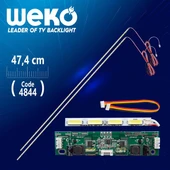 42'' Universal E-Led 51 Ledli (7020) 474Mm 360-450Ma 51-54V Çift Led+Sürücü+Kablo Takım (Wk-1369) - 1