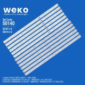 Wkset-5140 35187X6 35414X6 Everlıght Lbm460p0601 12 Adet Led Bar ( Tvnizin içindeki led barla aynısı olduğunu görmeden almayınız. Led bar ürünlerinde paket açıldığında iade kabul edilmemektedir. ) thumbnail 1