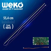 50'' Universal E-Led 63 Ledli (7020) 554Mm 360-450Ma 63-66V Çift Led+Sürücü+Kablo Takım (Wk-1371) - 1