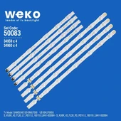 Wkset-5083 34959X4 34960X4 S_Ku6k_43_Fl30 8 Adet Led Bar ( Tvnizin içindeki led barla aynısı olduğunu görmeden almayınız. Led bar ürünlerinde paket açıldığında iade kabul edilmemektedir. ) thumbnail 1