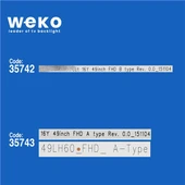 Wkset-5221 35742X4 35743X4 Lg Innotek Dırect 16Y 49Inch Fhd 8 Adet Led Bar thumbnail 2