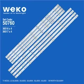 Wkset-5760 36516X4 36517X4 Rf-Az550e30-0501A 0601B 8 Adet Led Bar ( Tvnizin içindeki led barla aynısı olduğunu görmeden almayınız. Led bar ürünlerinde paket açıldığında iade kabul edilmemektedir. ) thumbnail 1