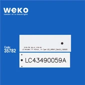 Wkset-5618 35782X3 Lg Innotek 17Y 43Inch_ A-Type  3 Adet Led Bar ( Tvnizin içindeki led barla aynısı olduğunu görmeden almayınız. Led bar ürünlerinde paket açıldığında iade kabul edilmemektedir. ) thumbnail 2