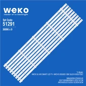 Wkset-6291 36996X9 Xmnj55d05-Zc62ag-02 5S1P 303Xm550046  9 Adet Led Bar - 1