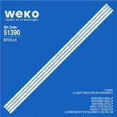 Wkset-6390 37112X4 Jl.D49091330-001Fs-M Sdl490w0  4 Adet Led Bar ( Tvnizin içindeki led barla aynısı olduğunu görmeden almayınız. Led bar ürünlerinde paket açıldığında iade kabul edilmemektedir. ) thumbnail 1