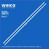 Wkset-5573 36183X2 Aot_49_Nu7300_Nu7100 2Adet Led Bar (38Led) ( Tvnizin içindeki led barla aynısı olduğunu görmeden almayınız. Led bar ürünlerinde paket açıldığında iade kabul edilmemektedir. ) thumbnail 1