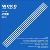 Wkset-6050 36861X5 Ms-L3184 V2  5 Adet Led Bar ( Tvnizin içindeki led barla aynısı olduğunu görmeden almayınız. Led bar ürünlerinde paket açıldığında iade kabul edilmemektedir. ) thumbnail 1