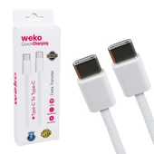 Weko Wk-26525 Beyaz Iphone 15 Type-C To Type C Şarj Kablosu - 1