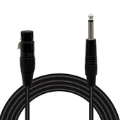 Magicvoice LD379 XLR Canon Dişi - 6.3 Mm Mono Erkek 1 Metre Kablo - 1