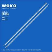 Sharp Lc-50LE752V 50'' İnç 2 Adet Tv Led Bar ( Tvnizin içindeki led barla aynısı olduğunu görmeden almayınız. Led bar ürünlerinde paket açıldığında iade kabul edilmemektedir. ) thumbnail 1