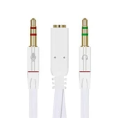 Powermaster Kulaklık Mikrofon Hoparlör Çevirici Ayırıcı Kablo 20 Cm - 3