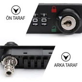 Powermaster PM-26731 4 Haneli Şifreli Ve Anahtarlı Mekanik Siyah Çekmece Dolap Kilidi (Sol) - 2