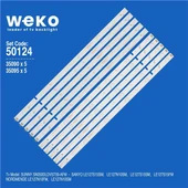 Sanyo LE127S15SM 50'' İnç 10 Adet Tv Led Bar (Seri 2) ( Tvnizin içindeki led barla aynısı olduğunu görmeden almayınız. Led bar ürünlerinde paket açıldığında iade kabul edilmemektedir. ) thumbnail 1