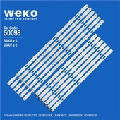 Samsung UE49MU6100 49'' İnç 12 Adet Tv Led Bar ( Tvnizin içindeki led barla aynısı olduğunu görmeden almayınız. Led bar ürünlerinde paket açıldığında iade kabul edilmemektedir. ) - 1