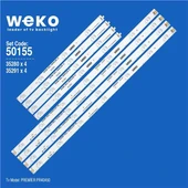 Premier PR40A50 40'' İnç 8 Adet Tv Led Bar ( Tvnizin içindeki led barla aynısı olduğunu görmeden almayınız. Led bar ürünlerinde paket açıldığında iade kabul edilmemektedir. ) thumbnail 1