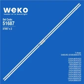 Samsung UE55BU8000UXTK 55'' 2  Adet Tv Led Bar ( Tvnizin içindeki led barla aynısı olduğunu görmeden almayınız. Led bar ürünlerinde paket açıldığında iade kabul edilmemektedir. ) thumbnail 1