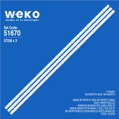 Skyworth 40H5 40'' 3 Adet Tv Led Bar ( Tvnizin içindeki led barla aynısı olduğunu görmeden almayınız. Led bar ürünlerinde paket açıldığında iade kabul edilmemektedir. ) thumbnail 1