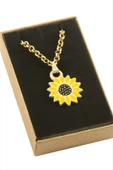Ayçiçeği Mineli Kutulu Kolye thumbnail 3