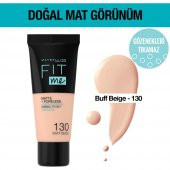 Maybelline New York Fit Me Matte+Poreless Fondöten - 130 Buff Beige - 2
