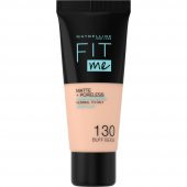 Maybelline New York Fit Me Matte+Poreless Fondöten - 130 Buff Beige - 3