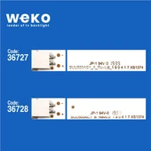 Hitachi 50HK25T74U 50'' İnç 8 Adet Tv Led Bar ( Tvnizin içindeki led barla aynısı olduğunu görmeden almayınız. Led bar ürünlerinde paket açıldığında iade kabul edilmemektedir. ) thumbnail 2