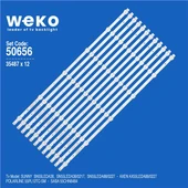 Sunny SN55LEDA38 55'' İnç 12 Adet Tv Led Bar ( Tvnizin içindeki led barla aynısı olduğunu görmeden almayınız. Led bar ürünlerinde paket açıldığında iade kabul edilmemektedir. ) thumbnail 1