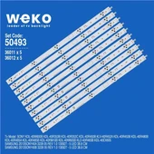 Samsung KDL-40R453B 40'' İnç 10 Adet Tv Led Bar ( Tvnizin içindeki led barla aynısı olduğunu görmeden almayınız. Led bar ürünlerinde paket açıldığında iade kabul edilmemektedir. ) thumbnail 1