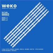 Hitachi 49HK6001 49'' İnç 6 Adet Tv Led Bar (Seri 2) ( Tvnizin içindeki led barla aynısı olduğunu görmeden almayınız. Led bar ürünlerinde paket açıldığında iade kabul edilmemektedir. ) thumbnail 1