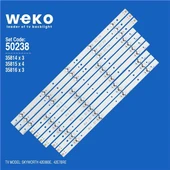 Skyworth 42E660E 42'' İnç 10 Adet Tv Led Bar ( Tvnizin içindeki led barla aynısı olduğunu görmeden almayınız. Led bar ürünlerinde paket açıldığında iade kabul edilmemektedir. ) thumbnail 1