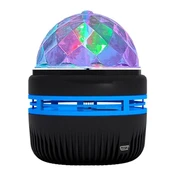 Ledx YQX-6888 Mini Usb'li 3 Watt Şarjlı Sihirli Rgb Led Disko Topu thumbnail 1