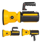 Powermaster MX-W5164-3 Kırmızı Mavi Çakarlı COB Ledli Şarjlı Kamp El Feneri Işıldak thumbnail 2