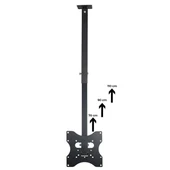 Powermaster PM-32 Led/Lcd/Plazma 70-90-110 CM Dar Ağız 45 Derece Açılı Tavan TV Askı Aparatı - 3