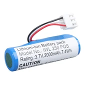 Efcell IWL250 3.7 Volt 2000Mah 18650 Lityum LI-ION Pos Cihazı Terminal Pili (12X7mm 3 Pin Soketli) - 1