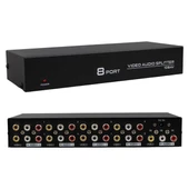 Powermaster PM-4832 8 Port Video Stereo Audio Dağıtıcı Çoğaltıcı 1024X768-85HZ - 1