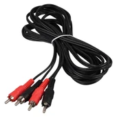 Powermaster PM-428 Siyah 5 Metre 2 Rca + 2 Rca Kablo - 2