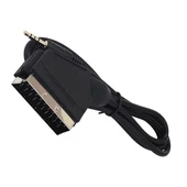Powermaster PM-12979 Uydu Alıcısı AV Kablo 3.5 Mm Stereo Erkek-Scart Kablo 1.2 Metre Uzun Jack - 1