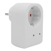 Powermaster PM-18521 Durum Ledli Akım Korumalı Tekli Priz 16 Amper - 3500 Watt Tekli Beyaz - 1