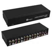 Powermaster PM-4832 8 Port Video Stereo Audio Dağıtıcı Çoğaltıcı 1024X768-85HZ - 2