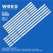 Wkset-5086 34965X5 34966X5 V5df-480 10 Adet Led Bar ( Tvnizin içindeki led barla aynısı olduğunu görmeden almayınız. Led bar ürünlerinde paket açıldığında iade kabul edilmemektedir. ) thumbnail 1